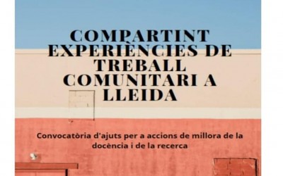 CRÒNICA DE LES I JORNADES D’INTERVENCIÓ COMUNITÀRIA A LA UDL. GRAU DE TREBALL SOCIAL